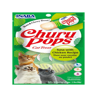 Churu Sticks Pops de Atum e Frango para gatos - Multipack 12